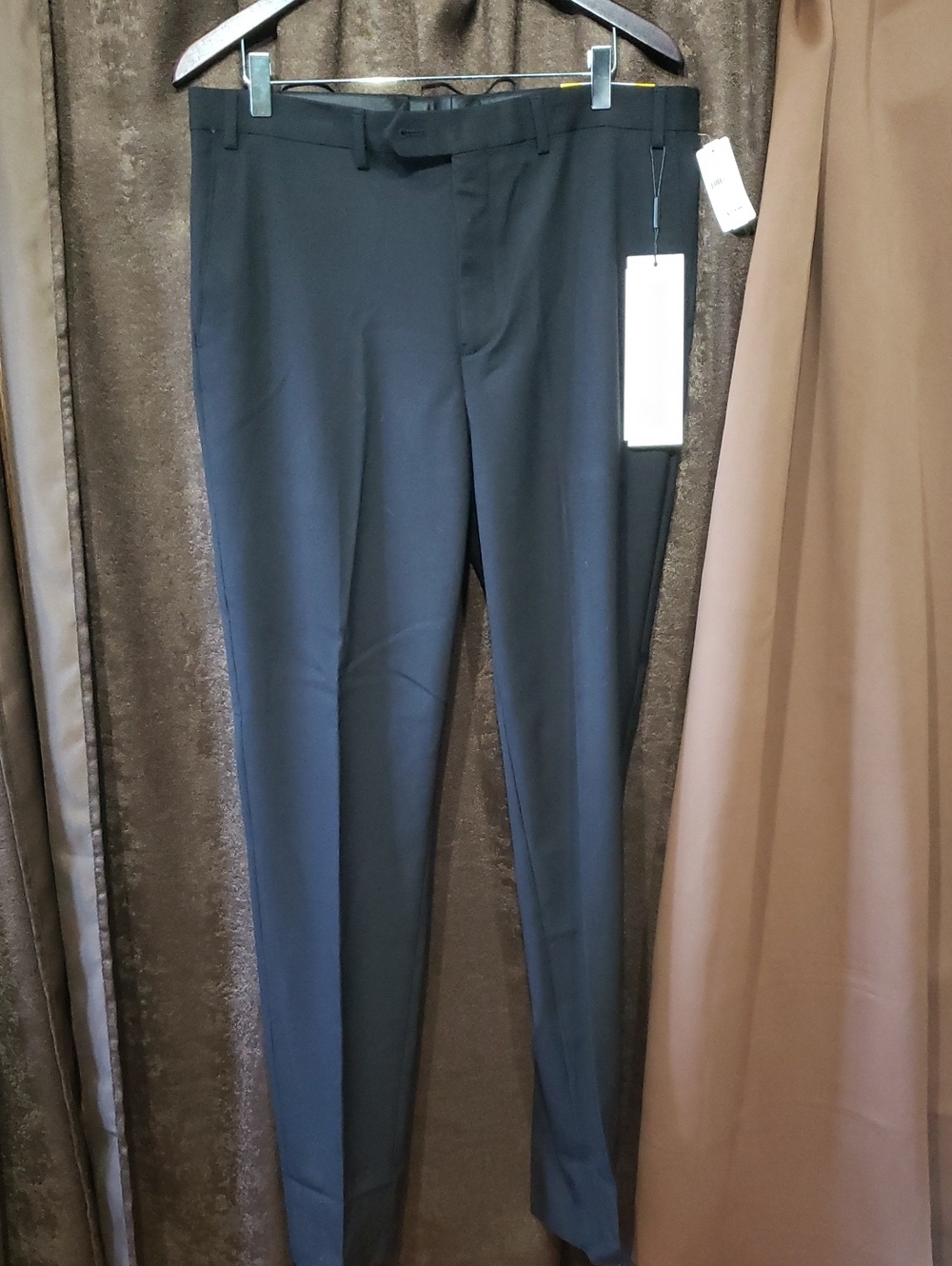 Calvin Klein Formal Dress Pants Men's Size 36" X 34" NWT Jayden Noir Skinny Fit
